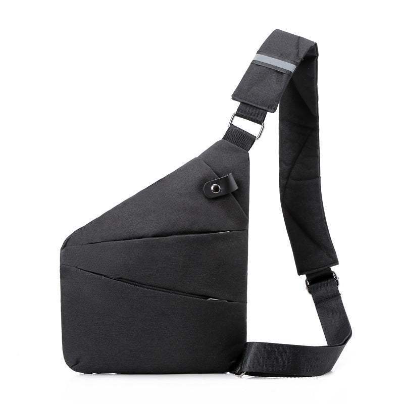 Menβs Casual Crossbody Chest Bag β Sporty Square Shoulder Sling