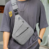 Men’s Casual Crossbody Chest Bag – Sporty Square Shoulder Sling
