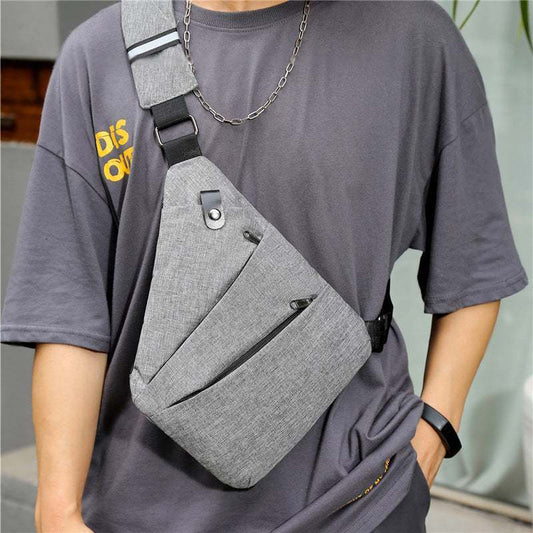Men’s Casual Crossbody Chest Bag – Sporty Square Shoulder Sling