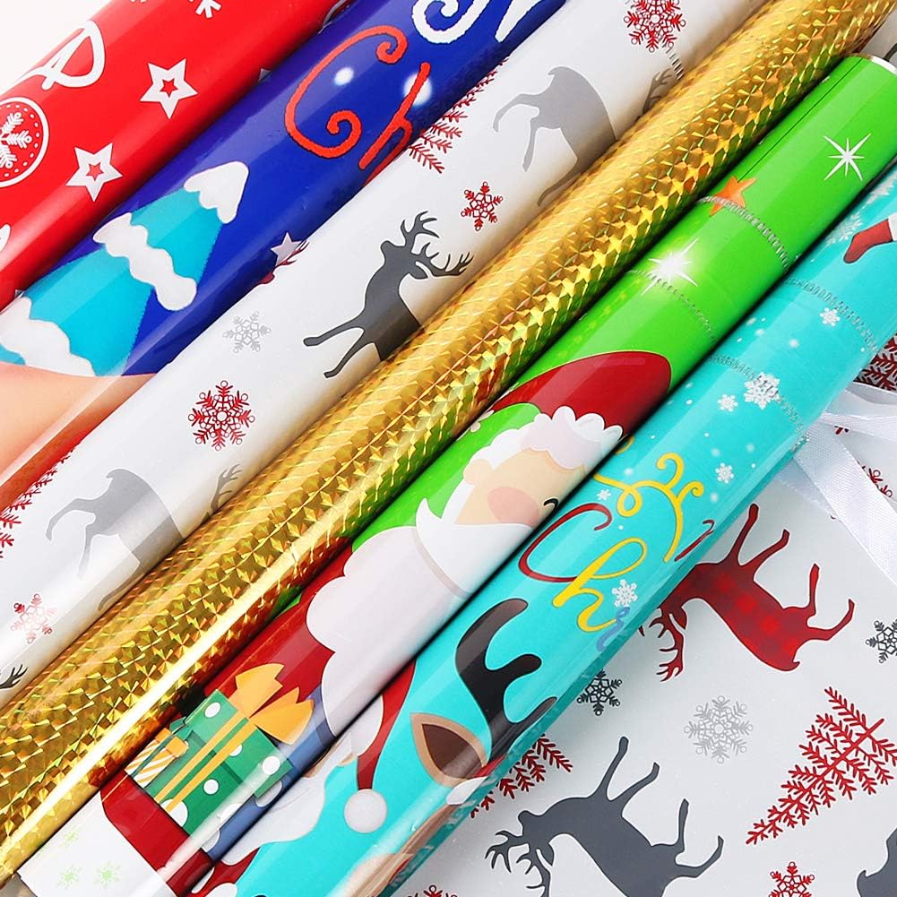 Festive Drawstring Gift Bags Set™