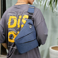 Men’s Casual Crossbody Chest Bag – Sporty Square Shoulder Sling